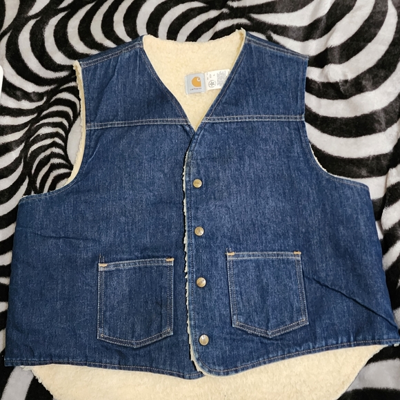VINTAGE Carhartt Jean Vest - XL - Used Excellent Condition - Picture 4 of 5